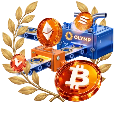 Иллюстрация: бонус за криптовалютное пополнение — монеты Bitcoin и Ethereum